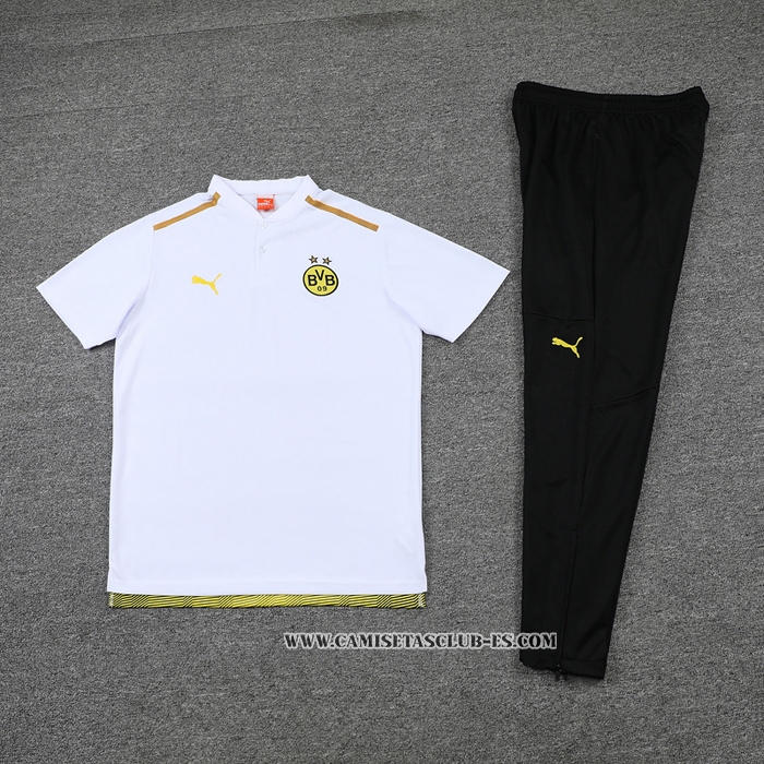 Conjunto Polo del Borussia Dortmund 22-23 Blanco